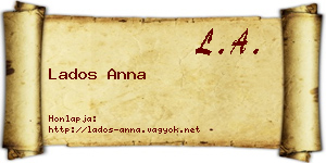Lados Anna névjegykártya